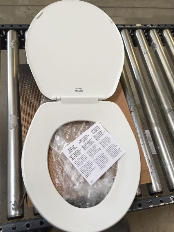 Photo 3 of BEMIS 70 000 Toilet Seat, ROUND, Plastic, White
