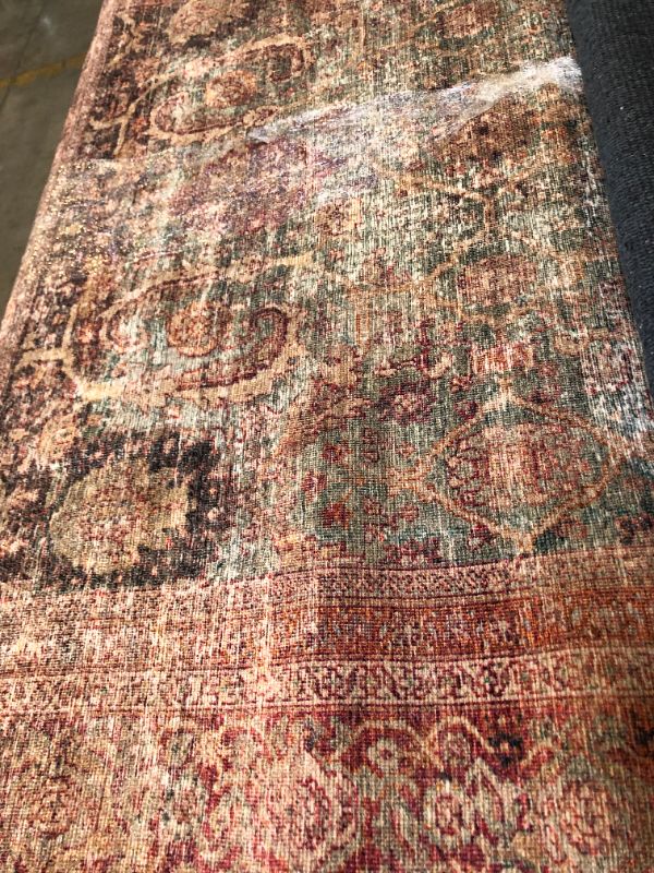 Photo 3 of Amber Lewis x Loloi Georgie Collection GER-03 Jade / Sunset 5' x 7'6" Area Rug
