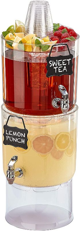 Photo 1 of Buddeez Party Top Beverage Dispensers , 1.75 Gallon, 2 Count
