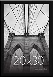 Photo 1 of Americanflat 20x30 Poster Frame in Black with Polished Plexiglass - Horizontal and Vertical Formats with Included Hanging Hardware
