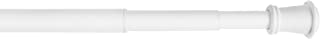 Photo 1 of Easy Install Telescoping Tension Window Curtain Rod, No Tools Needed, 51" - 120", White