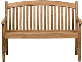 Photo 1 of Amazonia Newcastle Patio Bench | Made of Real Teak | Ideal for Outdoors and Indoors, 48Lx26Wx35H, Light Brown