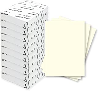 Photo 1 of Springhill 8.5” x 11” Cream Copy Paper, 24lb Bond/60lb Text, 89gsm, 5,000 Sheets (10 Reams) – Colored Printer Paper with Smooth Finish – Versatile and Flexible Computer Paper – 024036C
