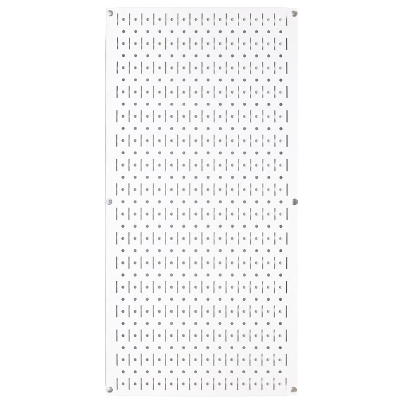 Photo 1 of 32IN X 16IN WHITE METAL PEGBOARD TOOL BOARD PANEL 2 PACK 
