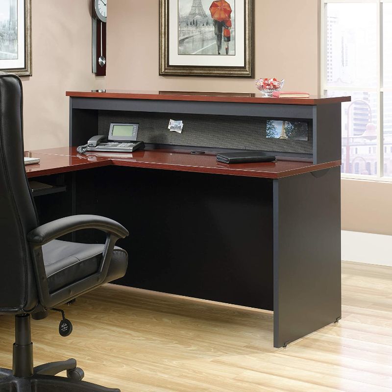 Photo 1 of Sauder Via Hutch, L: 59.45" x W: 14.57" x H: 11.65", Classic Cherry Finish
