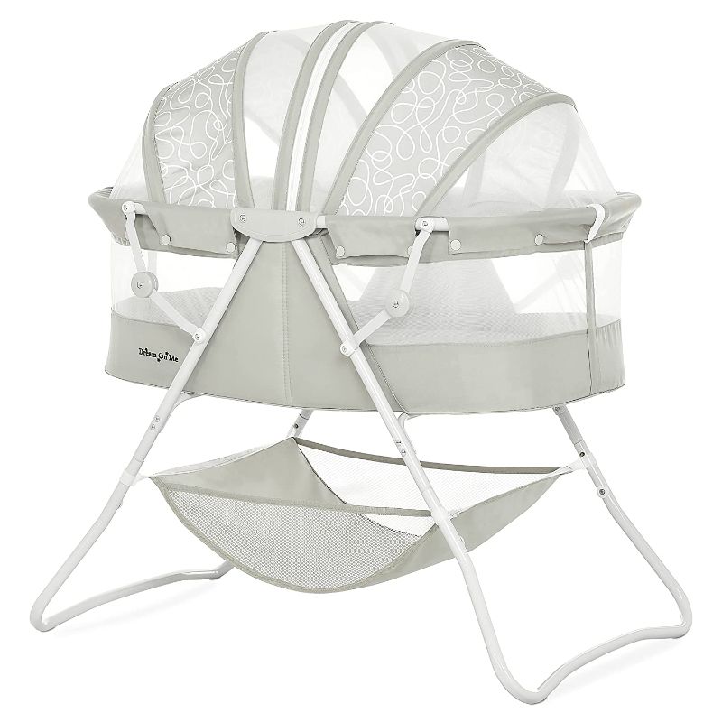 Photo 1 of Dream On Me Karley Bassinet in Cool Grey
