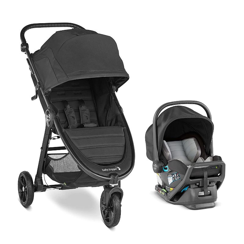 Photo 1 of Baby Jogger City Mini GT2 All-Terrain Travel System | Includes City GO 2 Infant Car Seat, Jet
