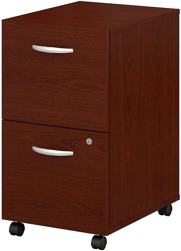 Photo 1 of Bush Business Furniture Series C 2 Drawer Mobile File Cabinet in Mahogany
