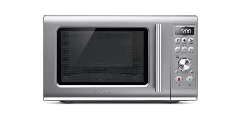 Photo 1 of Breville BMO650SIL the Compact Wave Soft Close Countertop Microwave Oven, Silver
