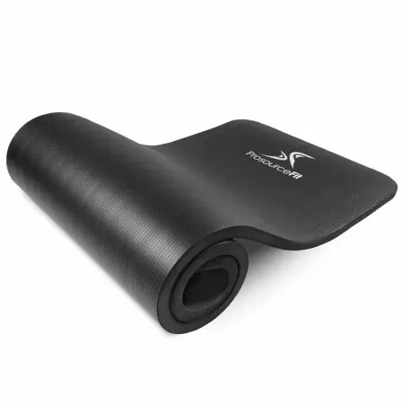 Photo 1 of  Extra Thick Yoga and Pilates Mat 1 inch Black