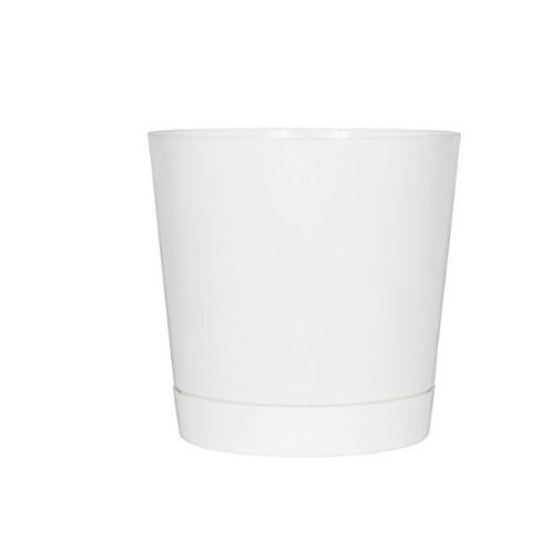 Photo 1 of  Full Depth Round Cylinder Pot, White, 12-Inch