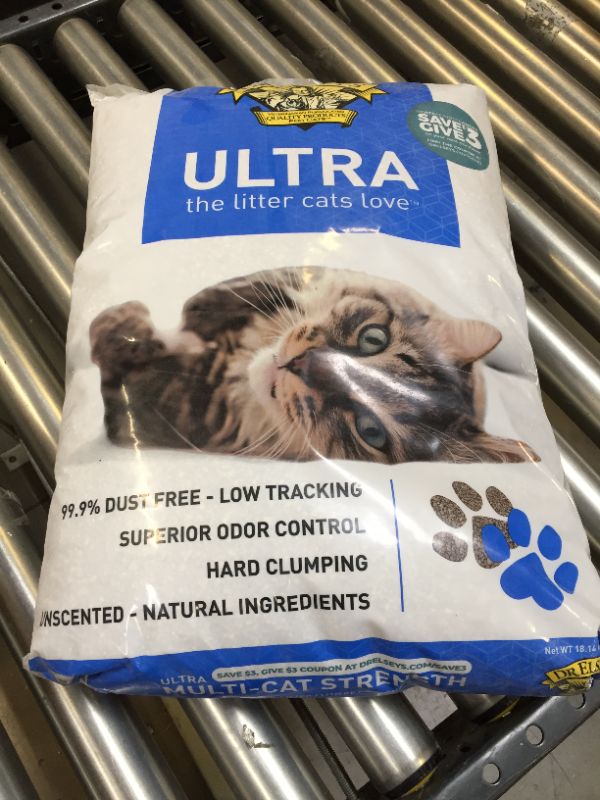 Photo 2 of Dr. Elsey's Precious Cat Ultra Unscented Clumping Clay Cat Litter, 40-lb bag