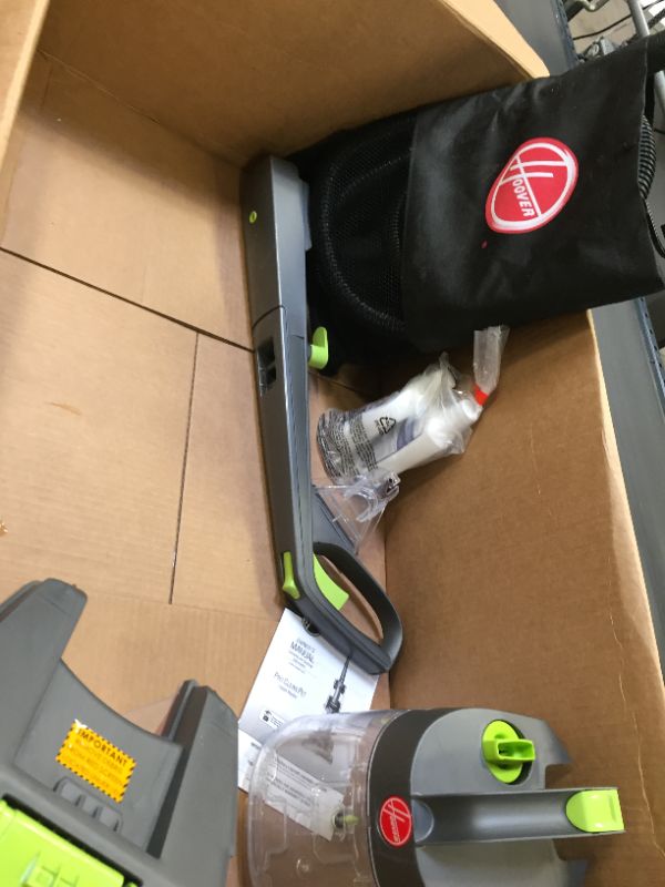 Photo 1 of Hoover Pro Clean Pet Upright Carpet Cleaner, Shampooer Machine for Home and Pets, FH51050, Grey Free & Clean Deep Cleaning Carpet Shampoo, Concentrated Machine Cleaner Solution
(( OPEN BOX ))
** MISSING ACCESSORIES **