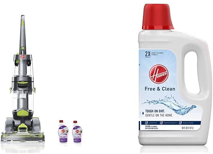 Photo 1 of Hoover Pro Clean Pet Upright Carpet Cleaner, Shampooer Machine for Home and Pets, FH51050, Grey Free & Clean Deep Cleaning Carpet Shampoo, Concentrated Machine Cleaner Solution
(( OPEN BOX ))
** MISSING ACCESSORIES **