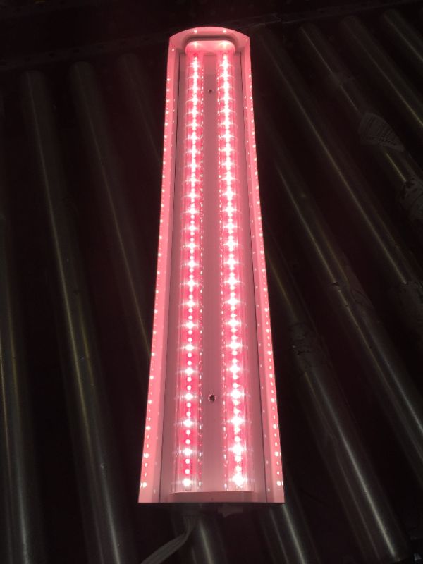 Photo 3 of GE Grow LED Tube Light, For Flowers and Fruit, Advanced Red Light Spectrum, Medium Base, 24-Inch Linear Tube Light, 40-Watt (Pack of 1)