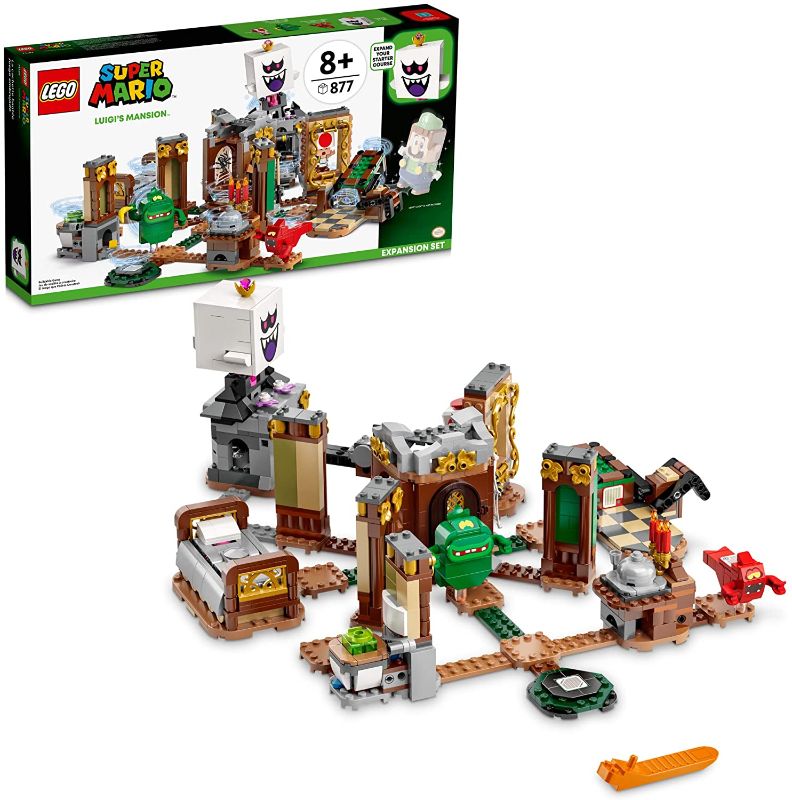 Photo 1 of LEGO Super Mario Luigi’s Mansion Haunt-and-Seek Expansion Set 71401 Toy Building Kit for Kids Aged 8 and up (877 Pieces)
[[ FACTORY SEALED ]]