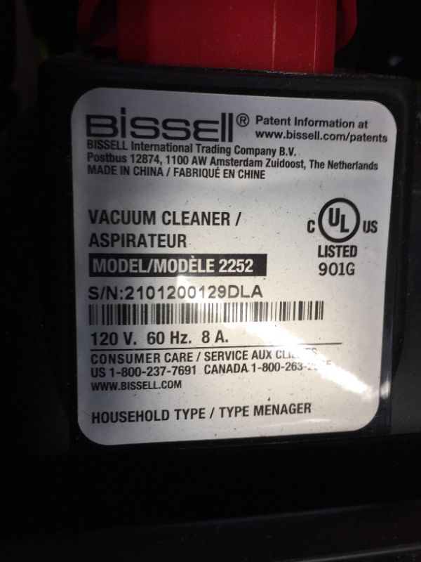 Photo 3 of BISSELL 2252 CleanView Swivel Upright Bagless Vacuum Carpet Cleaner, Green Pet