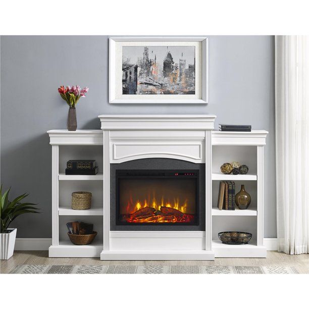 Photo 1 of Ameriwood Home Lamont Mantel Fireplace, White
