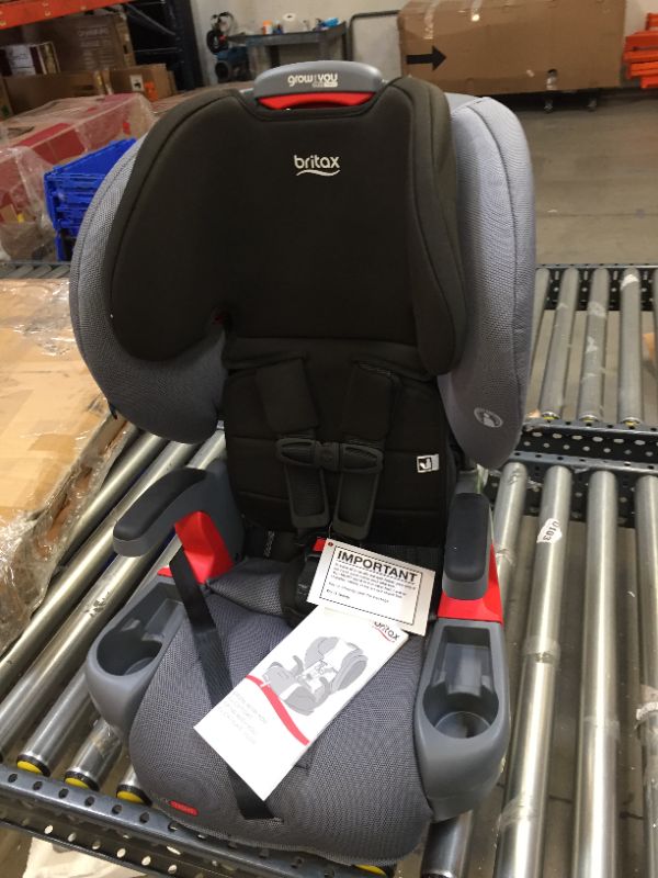 Photo 3 of Britax Grow with You ClickTight Harness-2-Booster Car Seat, Cobblestone SafeWash
