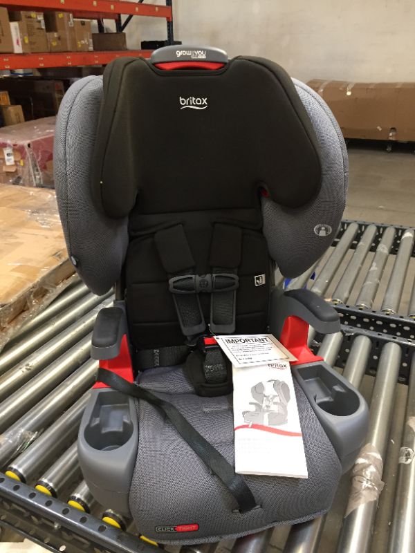 Photo 2 of Britax Grow with You ClickTight Harness-2-Booster Car Seat, Cobblestone SafeWash
