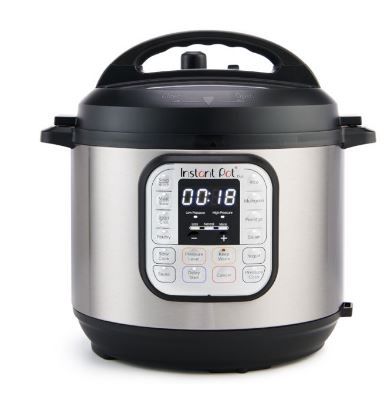 Photo 1 of Instant Pot, 6-Quart Duo Electric Pressure Cooker, 7-in-1 Yogurt Maker, Food Steamer, Slow Cooker, Rice Cooker & More
