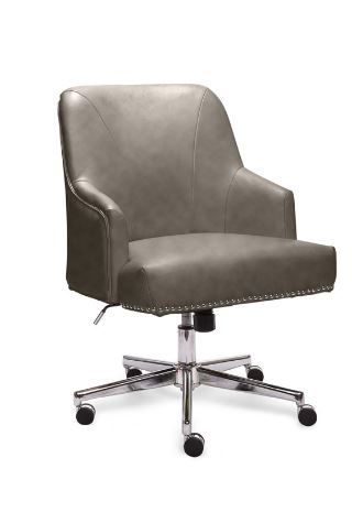 Photo 1 of Serta Style Leighton Home Office Chair - Gray Bonded Leather
