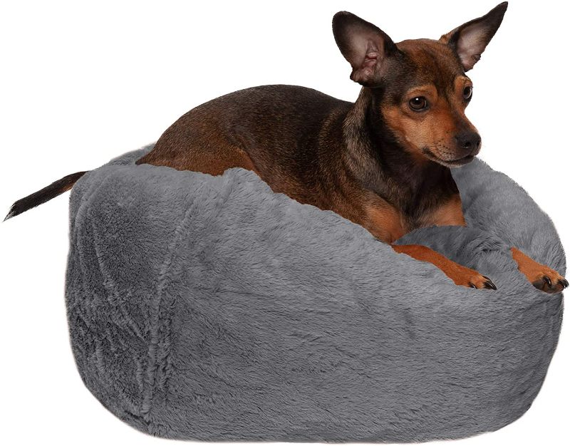 Photo 1 of Furhaven Donut Beds for Small, Medium, and Large Dogs and Cats - Ultra Calming Plush Donut Bed, Beanbag Style Ball Bed, and More - Washable, Multiple Colors and Sizes
