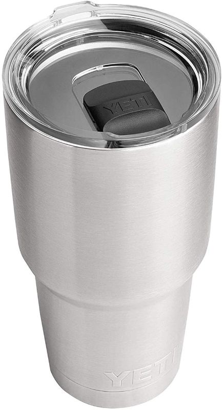 Photo 1 of YETI Rambler 30 oz Stainless Steel Vacuum Insulated Tumbler w/MagSlider Lid, Stainless

