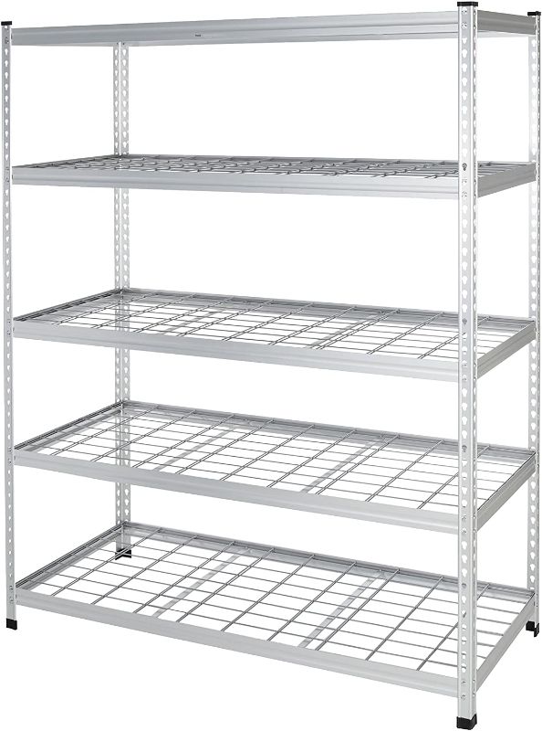 Photo 1 of Amazon Basics Heavy Duty Storage Shelving Unit - Double Post, High-Grade Aluminum
