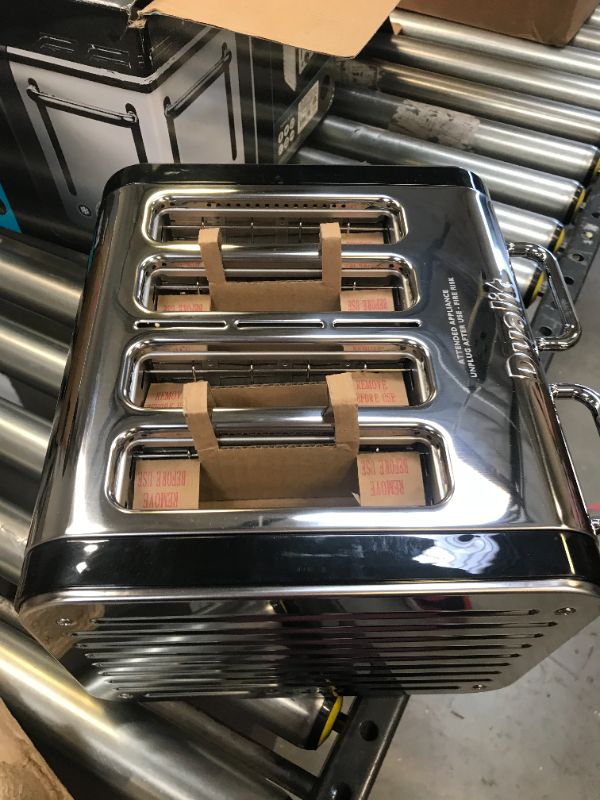 Photo 5 of Dualit Design Series 4 Slice Toaster, 4 slot, Black and Steel
