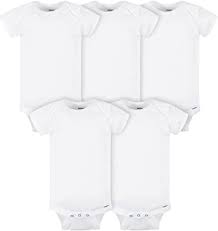 Photo 1 of Gerber unisex-baby 5-pack Solid Onesies Bodysuits SIZE NEWBORN
