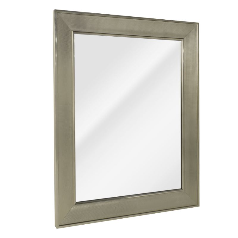 Photo 1 of Brushed Nickel Pave Framed Wall Vanity Mirror
