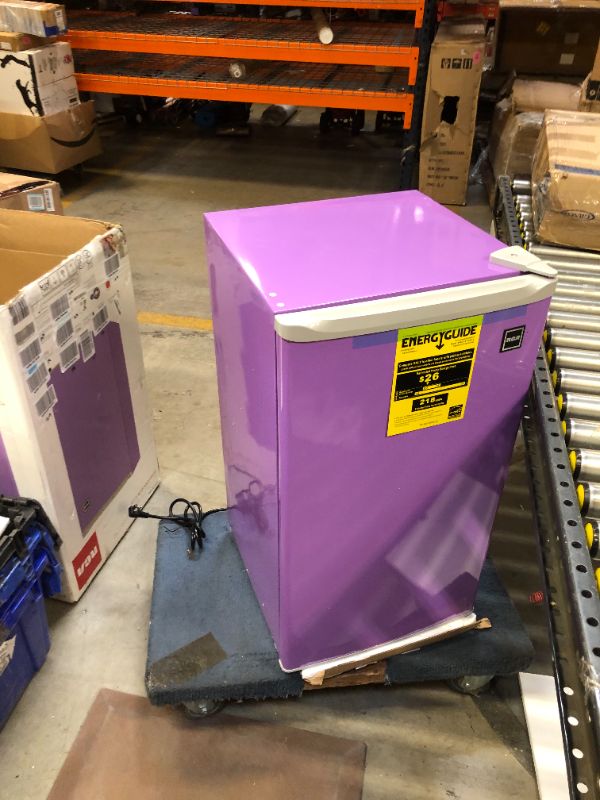 Photo 7 of RCA RFR321-Purple RFR320-PURPLE 3.2 Cu Ft Compact Fridge, Mini Refrigerator, Purple
