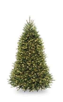 Photo 1 of 6.5’ Pre-Lit Dunhill Fir Artificial Christmas Tree – Clear Lights
