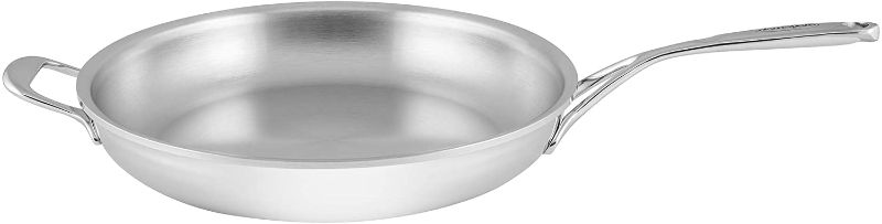 Photo 1 of Demeyere Atlantis Proline 12.6-inch Stainless Steel Fry Pan with Helper Handle
