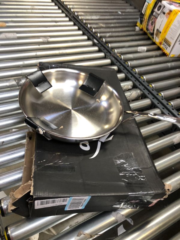 Photo 2 of Demeyere Atlantis Proline 12.6-inch Stainless Steel Fry Pan with Helper Handle
