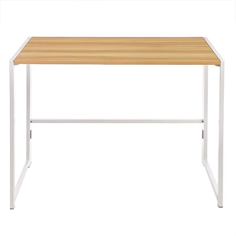 Photo 1 of Amazon Basics 40" Multipurpose Foldable Computer Study Desk - Natural
