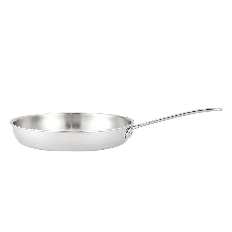 Photo 1 of AmazonCommercial Tri-Ply Stainless Steel Fry Pan, 12 Inch
