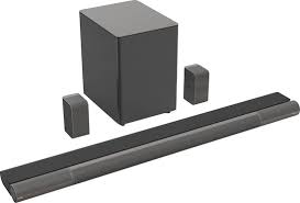 Photo 1 of VIZIO - Elevate™ 5.1.4 Channel Soundbar with Wireless Subwoofer and Rotating Speakers for Dolby Atmos / DTS:X - Charcoal Gray
