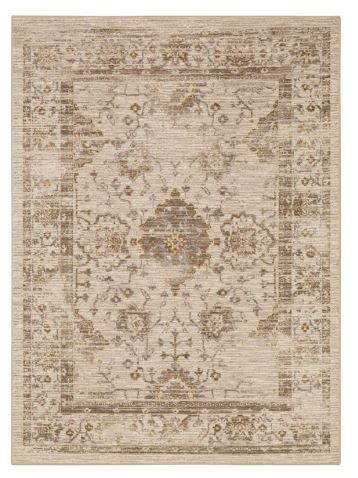 Photo 1 of 5'X7' Vintage Tufted Distressed Area Rug Tan - Threshold
