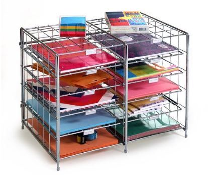 Photo 1 of Seville Classics Stacking 10 Slot Desktop and Mailroom Letter File Literature Or
