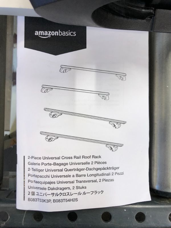 Photo 4 of Amazon Basics Universal Cross Rail Roof Rack, 52 inches,Pack of 2