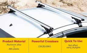 Photo 1 of Amazon Basics Universal Cross Rail Roof Rack, 52 inches,Pack of 2