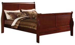 Photo 1 of ACME FURNITURE AC-19520Q Bed headboard and footboard and Queen bed rails, Cherry 
Queen