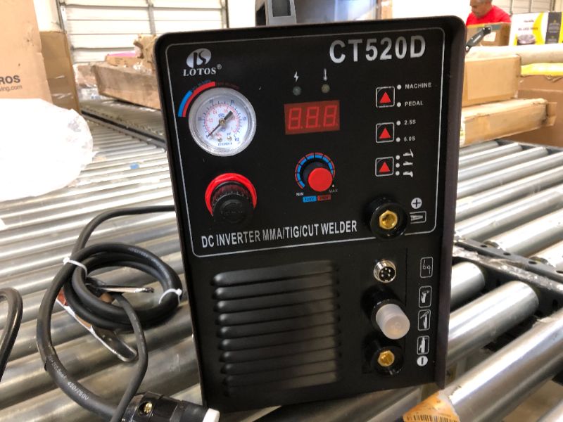 Photo 6 of Lotos cT520D 50 AMP Air Plasma cutter, 200 AMP Tig and StickMMAARc Welder 3 in 1 combo Welding Machine, A Inch clean cut, Brown