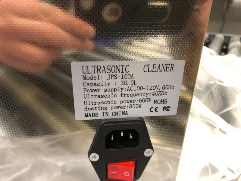 Photo 1 of Alkita 30L Stainless Ultrasonic Cleaner JPS-100A with Digital Control LCD ? NC Heating
