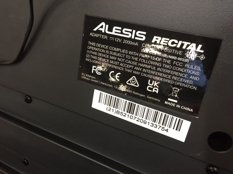 Photo 5 of Alesis Recital , 88-Key Beginner Digital Piano with Full-Size Semi-Weighted Keys