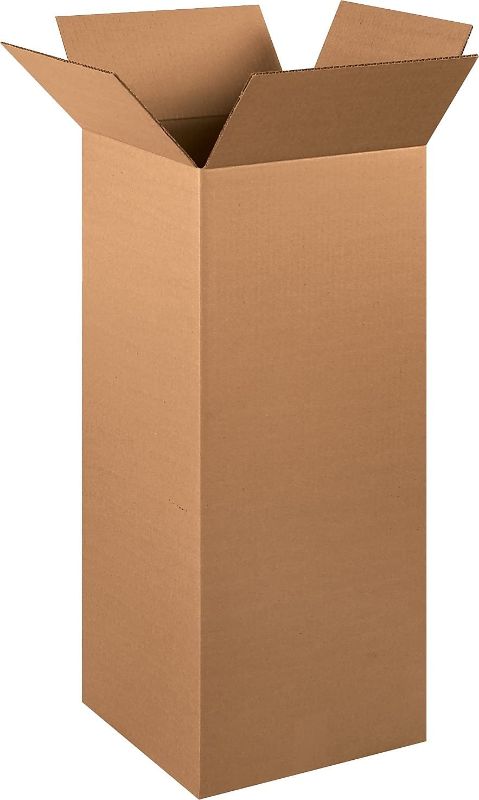 Photo 1 of 12 x 12 x 30 inch corrugated boxes 15 pack 