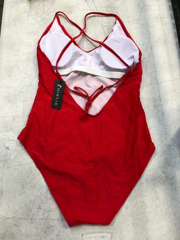 Photo 2 of ONE PIECE RED SWIMSUIT WOMENS XL
