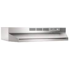 Photo 1 of Broan 30in Ductless Stainless Steel Undercabinet Range Hood